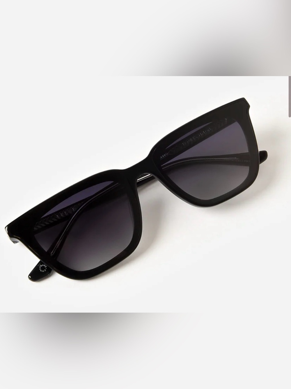 Krewe Bowery Nylon Cat-Eye Black Sunglasses